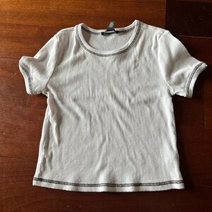 Forever 21 White Short Sleeve Top